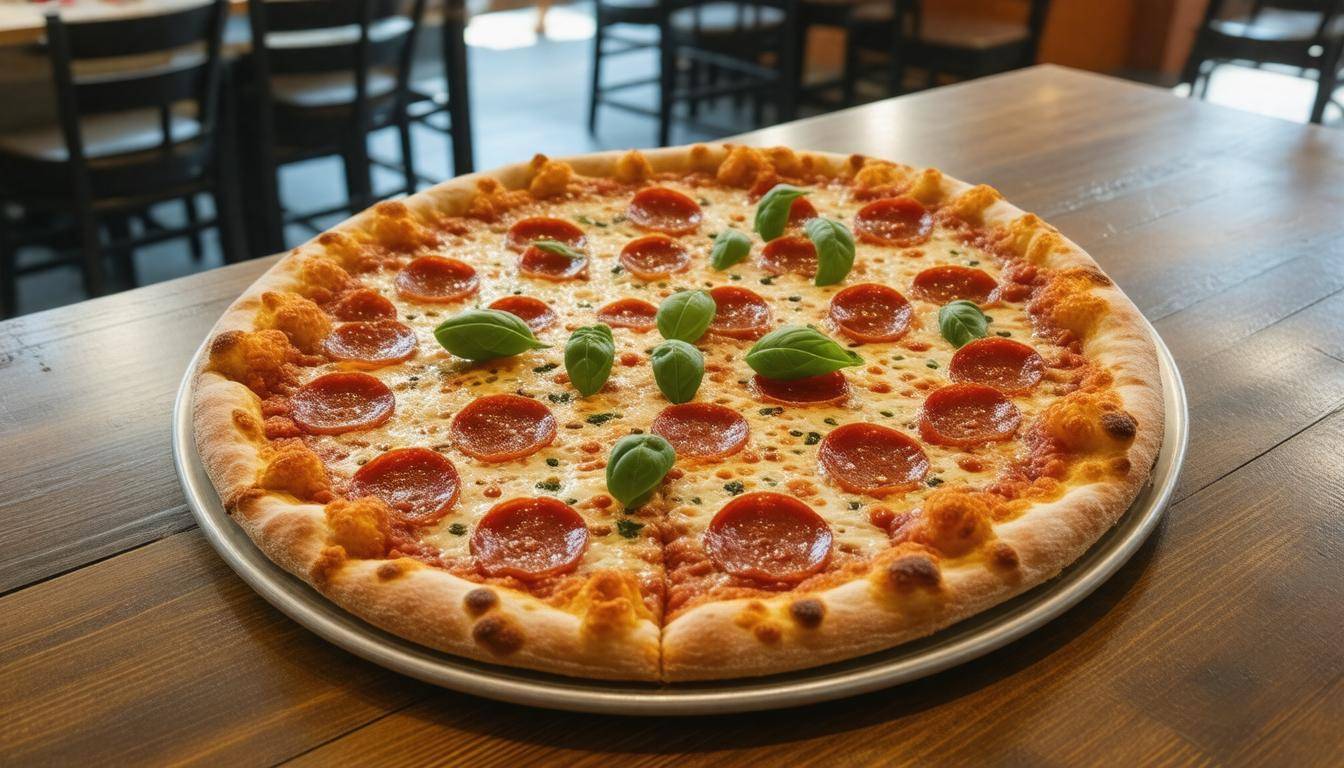 Delicious pepperoni pizza