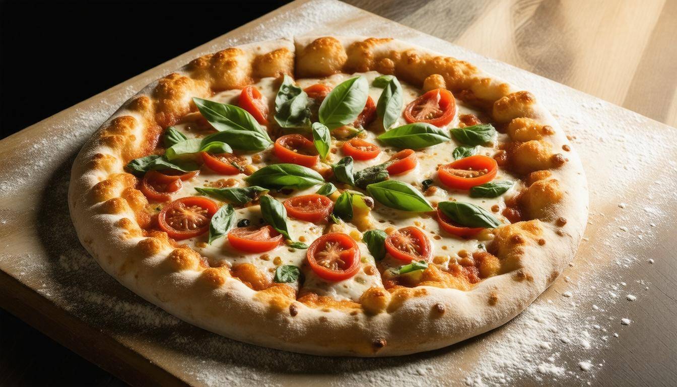 Fresh crispy pizza